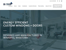 Tablet Screenshot of hitechwindows.ca